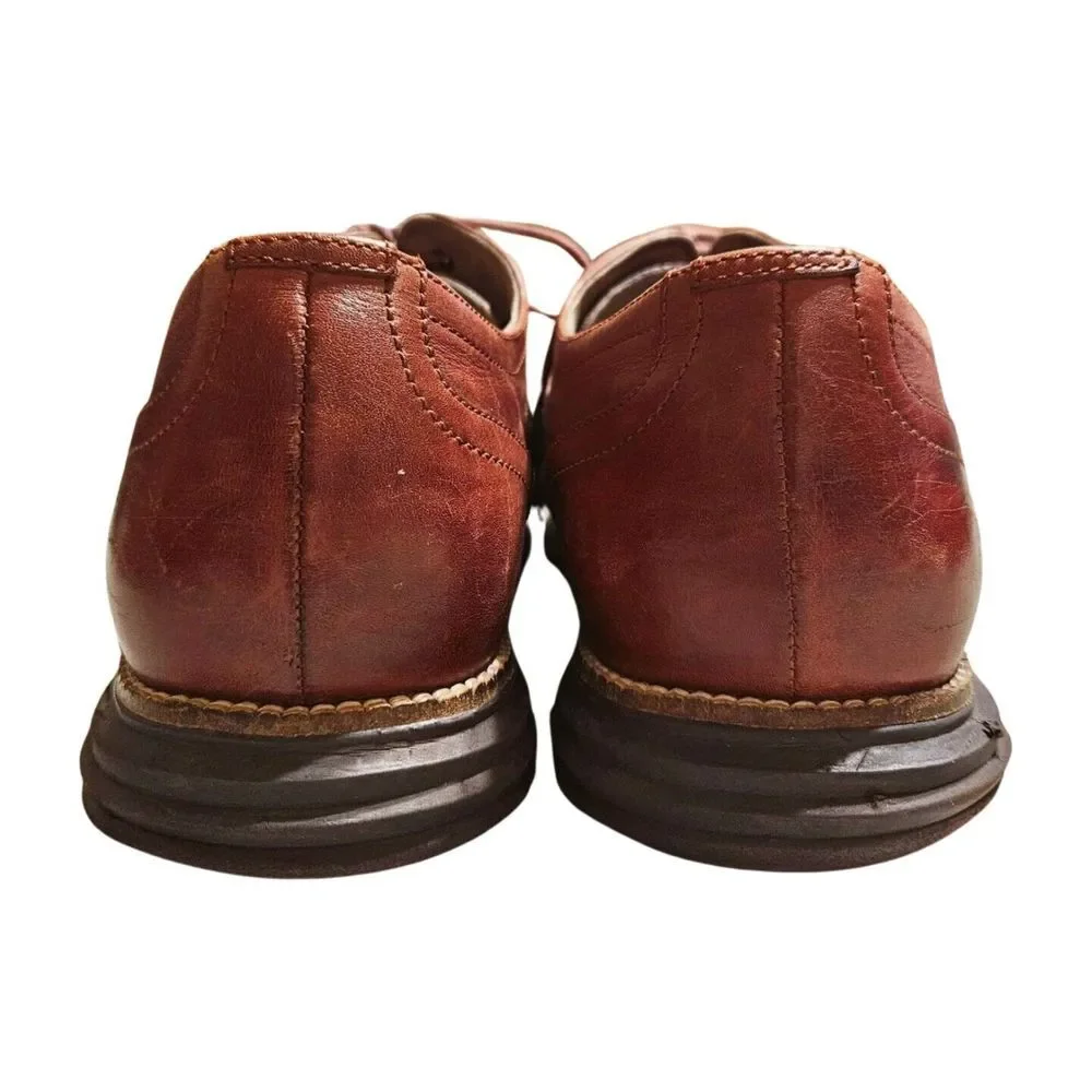 Cole Haan Grand OS Oxford Wingtip Leather Dress‎ Shoes Brown C26472 Men's 13